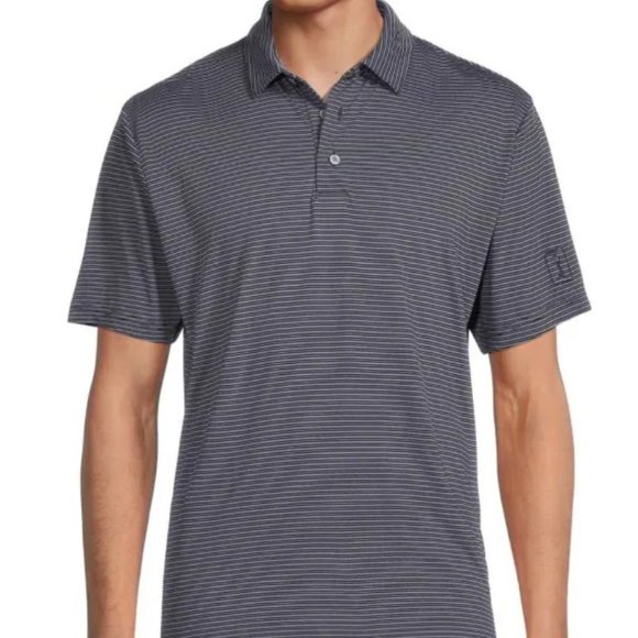 NWT PGA Tour Polo, Striped Peacoat, XL - Picture 11 of 12